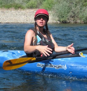 Gigi McBee whitewater kayak instruction