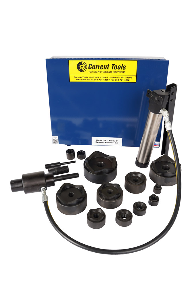 154 1/2" 4" Standard Hydraulic Knockout Set Current Tools