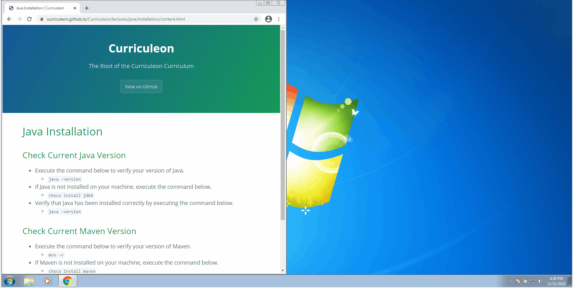 Java Installation Curriculeon