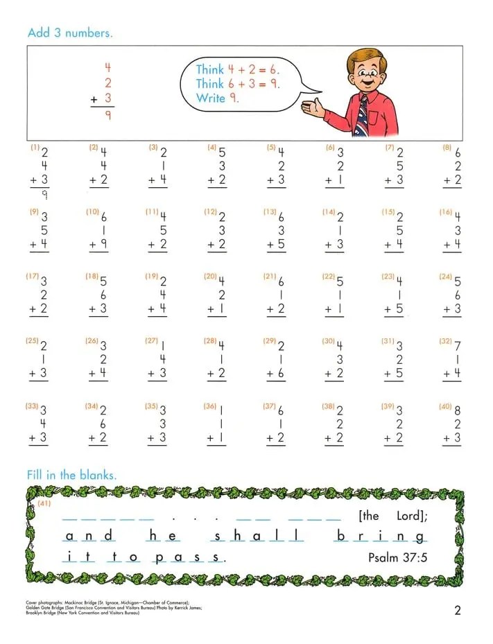 4th Grade Math Pace Set by Accelerated Christian Education