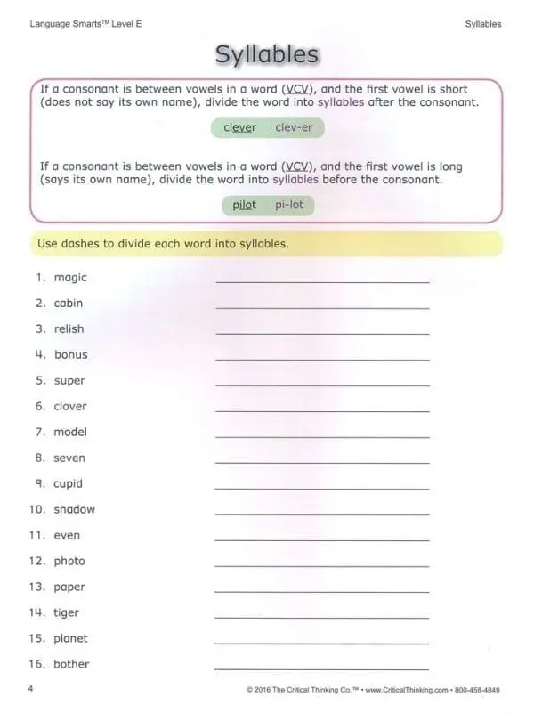 The Critical Thinking Company Language Smarts Level E