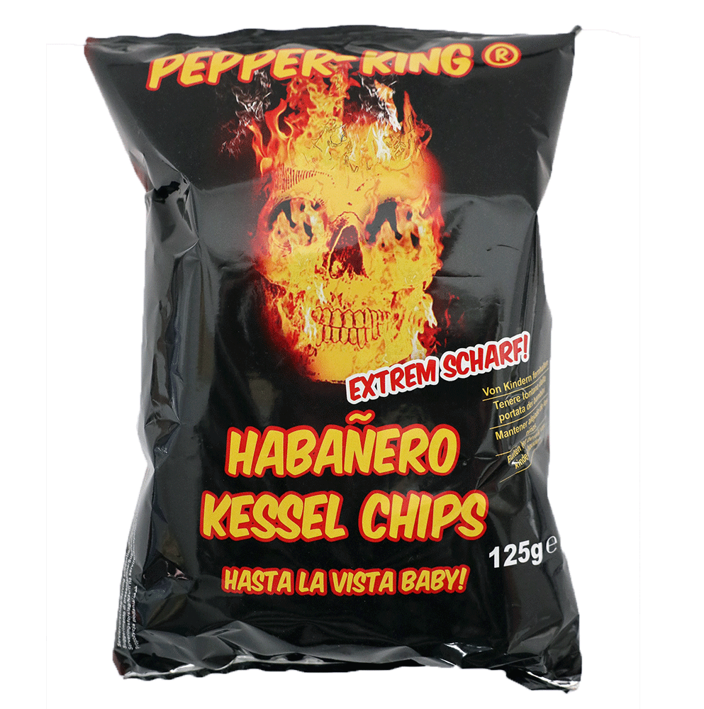 PepperKing Habanero Kessel Chips Hasta La Vista Baby! Curry & Chili