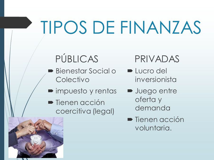 Tipos y Clasificación de las finanzas