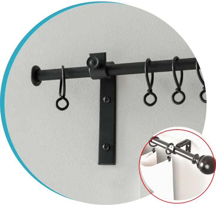 Curtain Rod Holder Buy Double Curtains Brackets in UAE