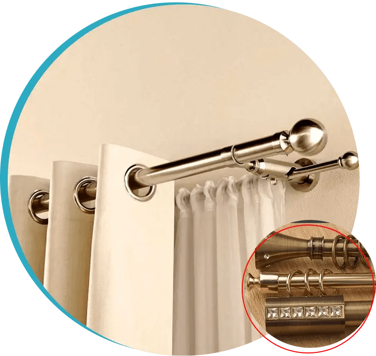Shop Stylish Curtain Rods Dubai Curtains Accessories