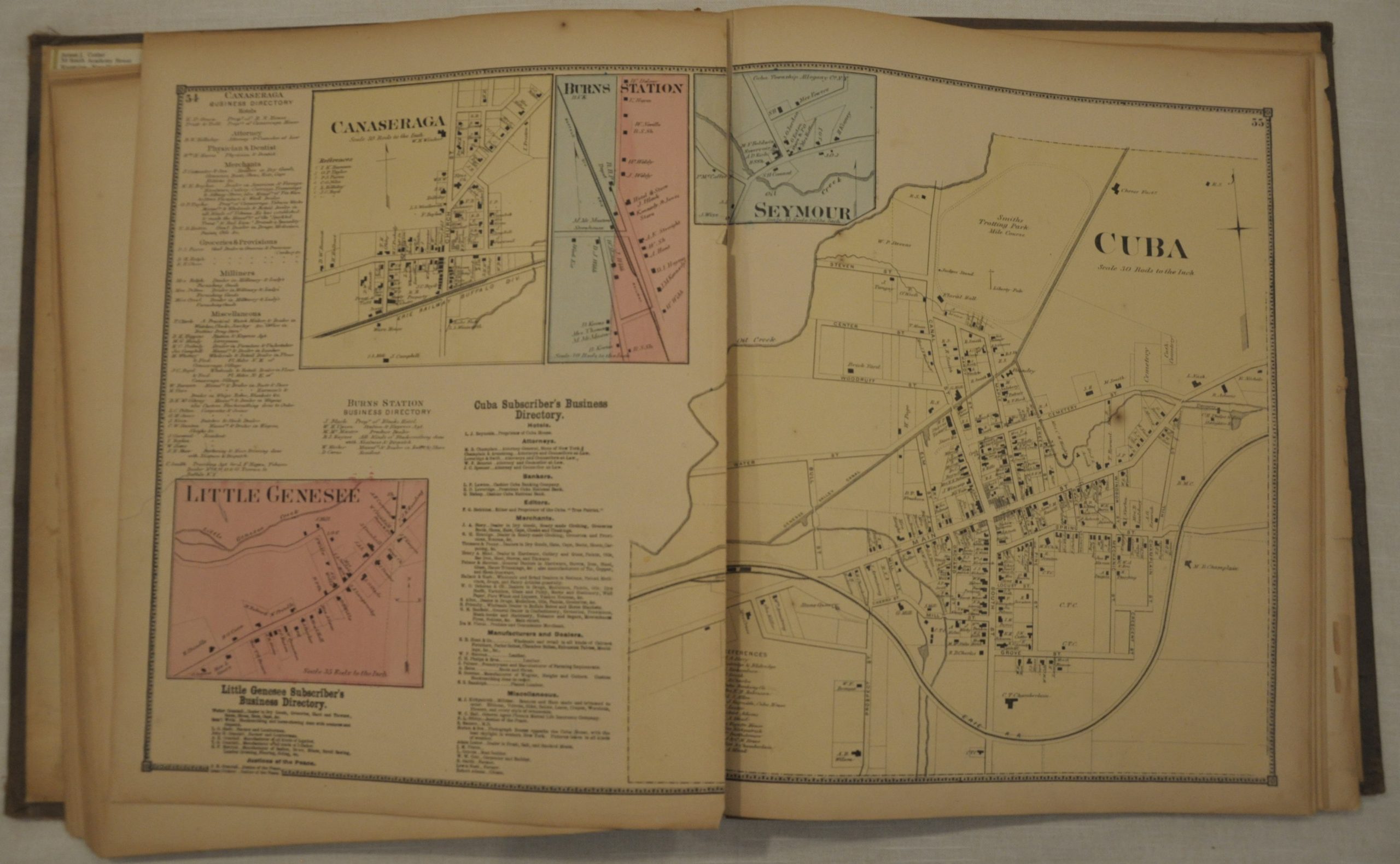 Atlas of Allegany County, New York Curtis Wright Maps