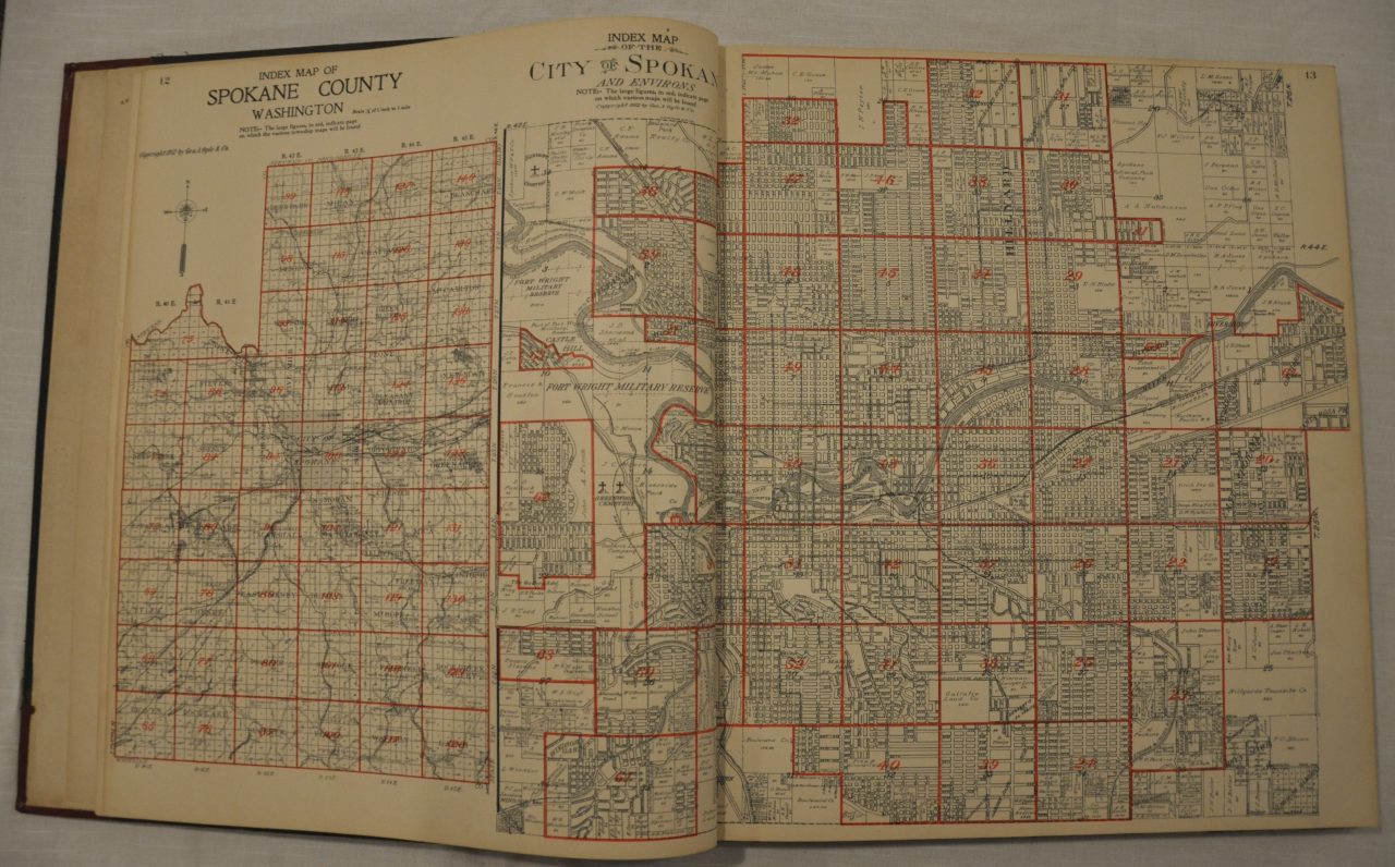Spokane County Parcel Map Standard Atlas of Spokane County, Washington Curtis Wright Maps