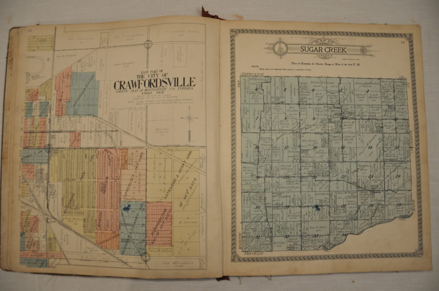 Standard Atlas of Montgomery County, Indiana Curtis Wright Maps