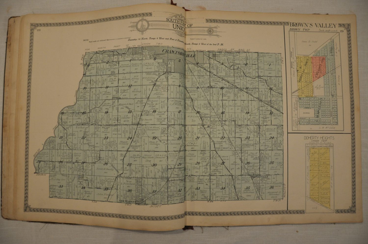 Standard Atlas of Montgomery County, Indiana Curtis Wright Maps