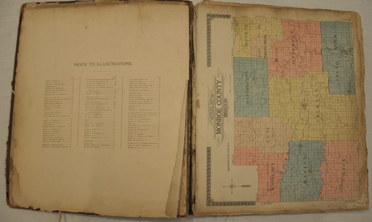 Standard Atlas of Monroe County, Missouri Curtis Wright Maps