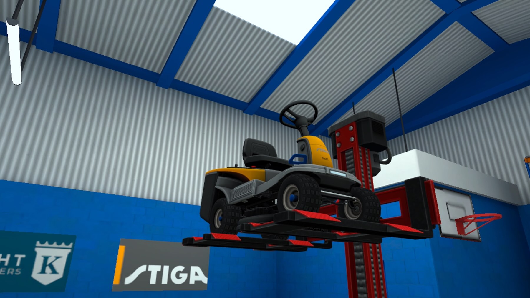 Lawn Mowing Simulator VR Curve Games