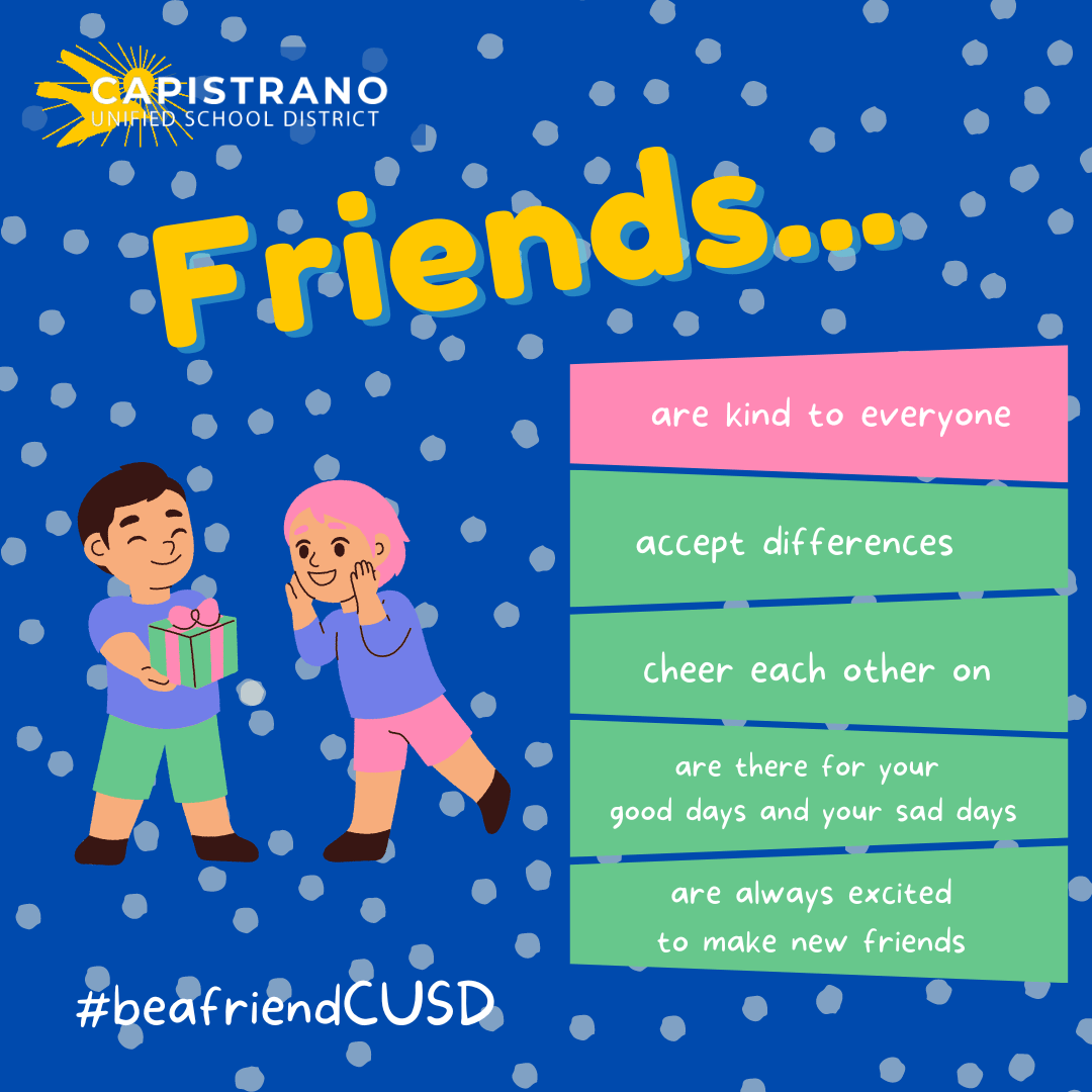 beafriendCUSD Friends are kind to everyone CUSD Insider