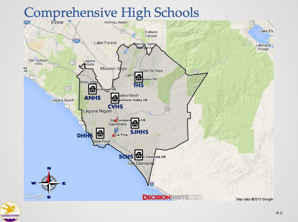 Capistrano Valley High School, 26301 Via Escolar, Mission Viejo,.