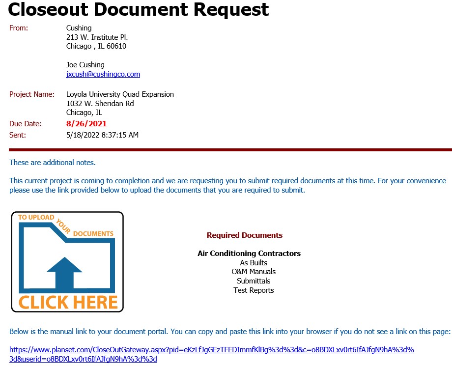 Closeout Project Closeout For General Contractors Cushing