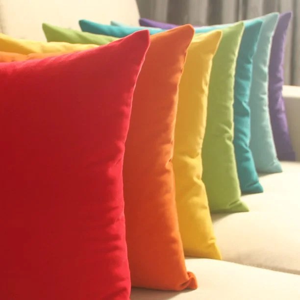 Rainbow Shades Of Combo Cushion Cover