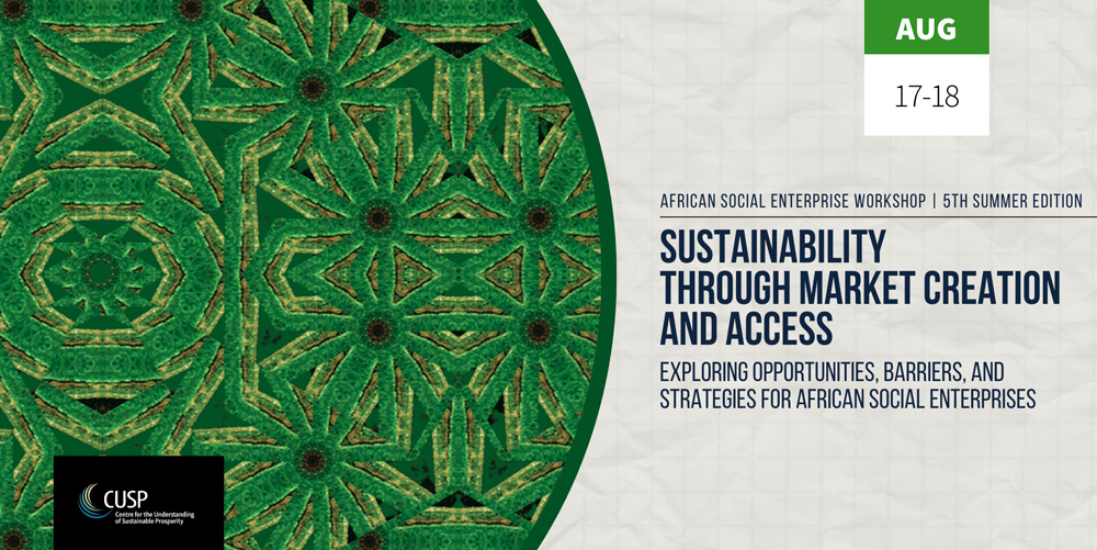 Sustainability through Market Creation and Access Exploring Strategies