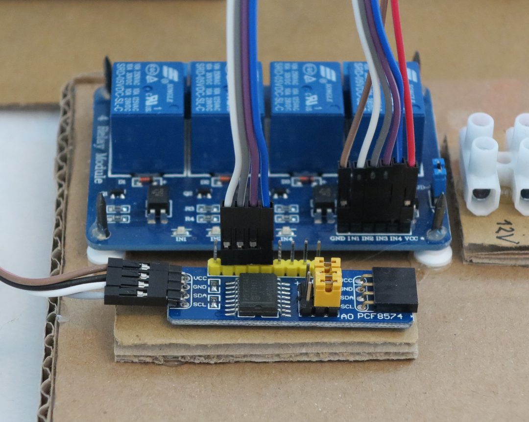 Raspberry Pi 8 Bit I/O Port Expander PCF8574 Roboter planen bauen