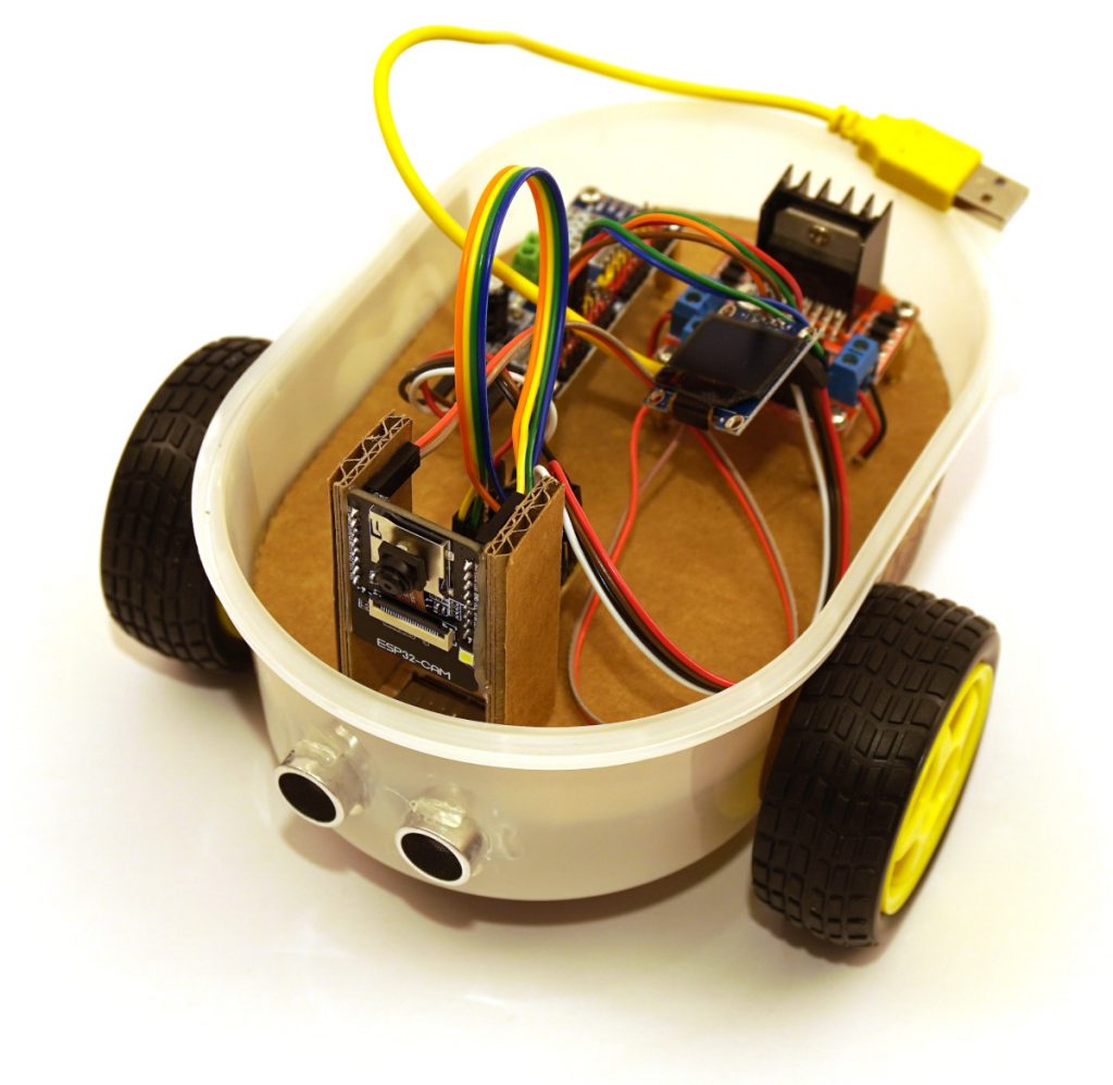 ESP32CAM Roboter Auto mit live Video Stream selber bauen