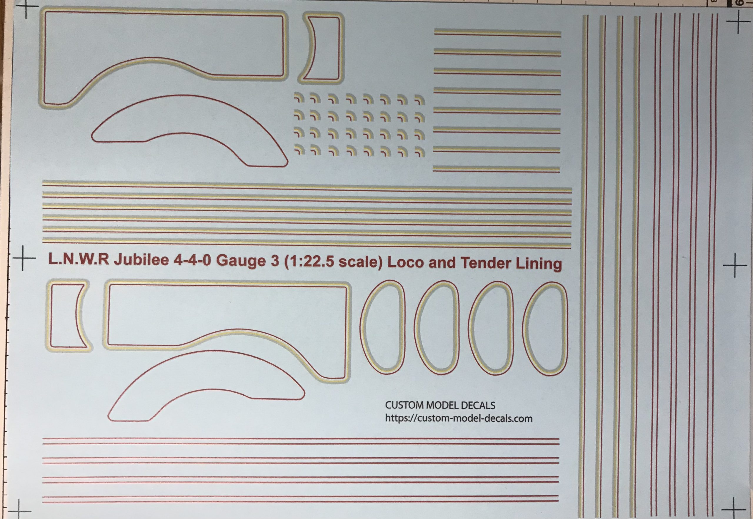 Gauge 3 Loco Decals Custom Model Decals