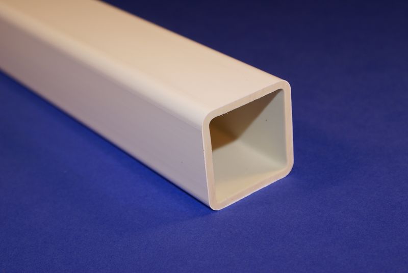 Item 123WH010038015006000, 11/2” Coex Square Pipe White 5' On