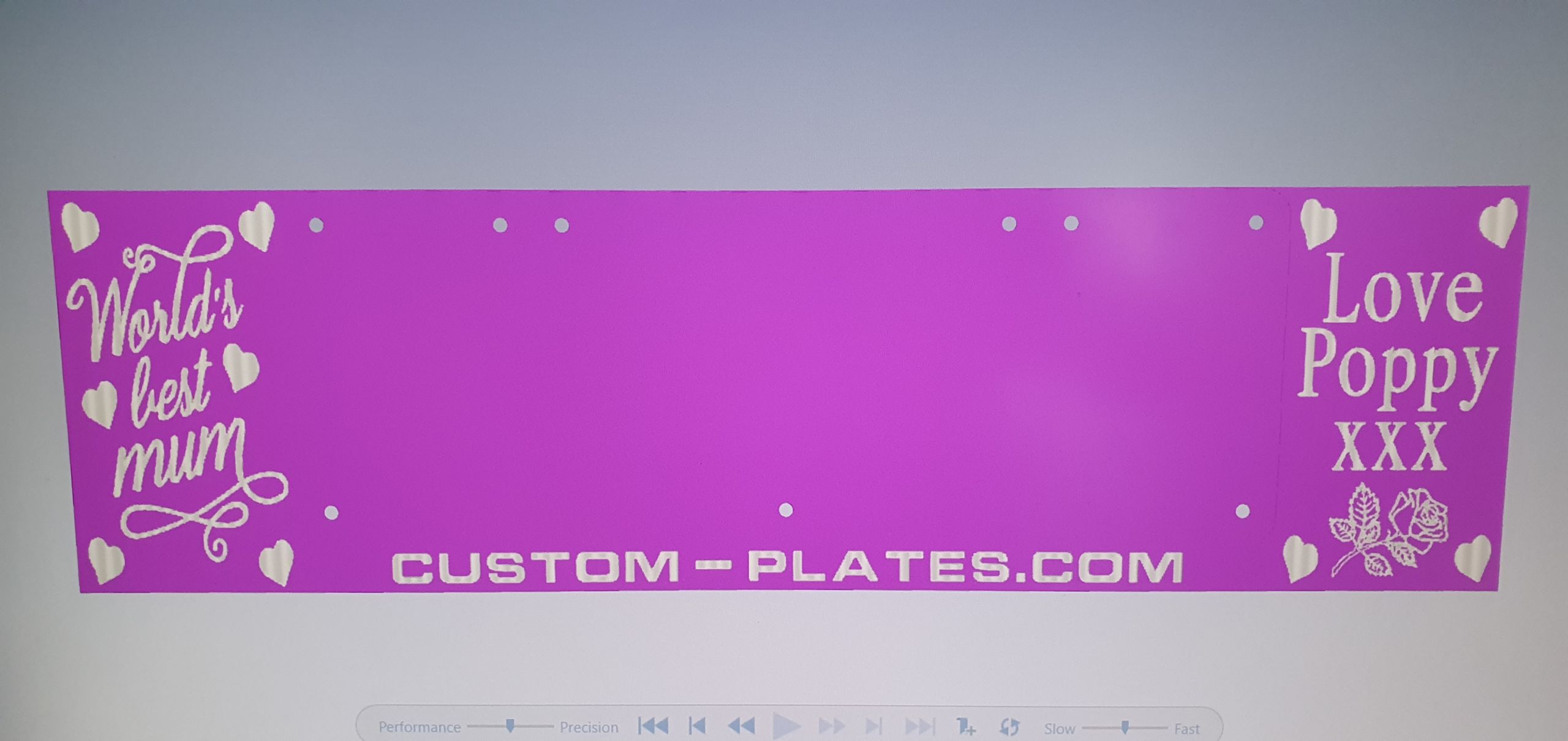 Preview Plates Custom Plates