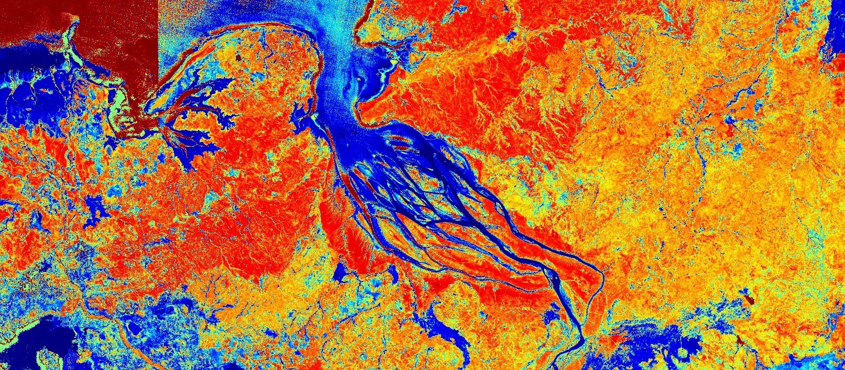 Normalized Difference Moisture Index (NDMI) Sentinel Hub custom scripts