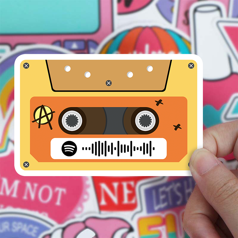 Spotify code stickers Creative way to share music of your soul