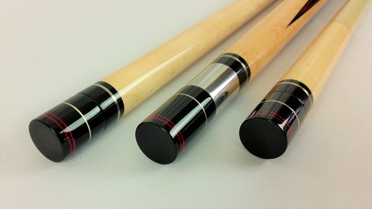 Custom Pete Tascarella Pool Cue For Sale w' Matching Joint Protectors