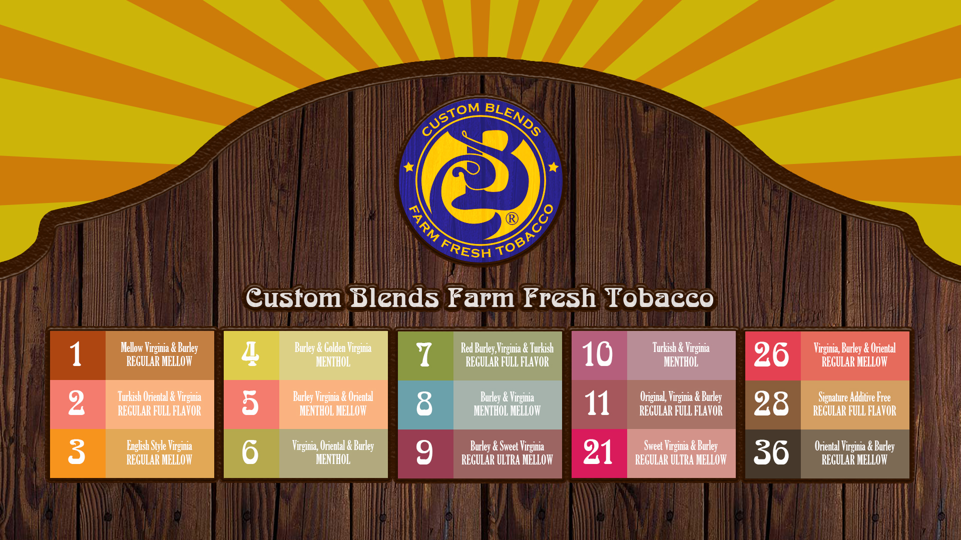 Contact Custom Blends