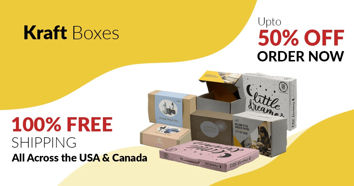 Sustainable Custom Kraft Boxes Wholesale [Discounted Price Now]