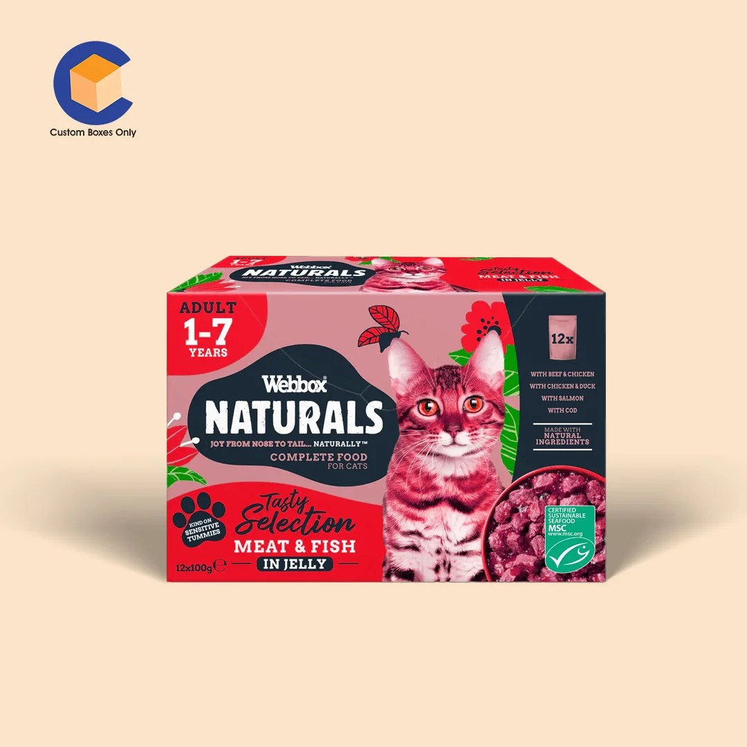 Custom Cat Food Boxes Wholesale Pet Packaging USA