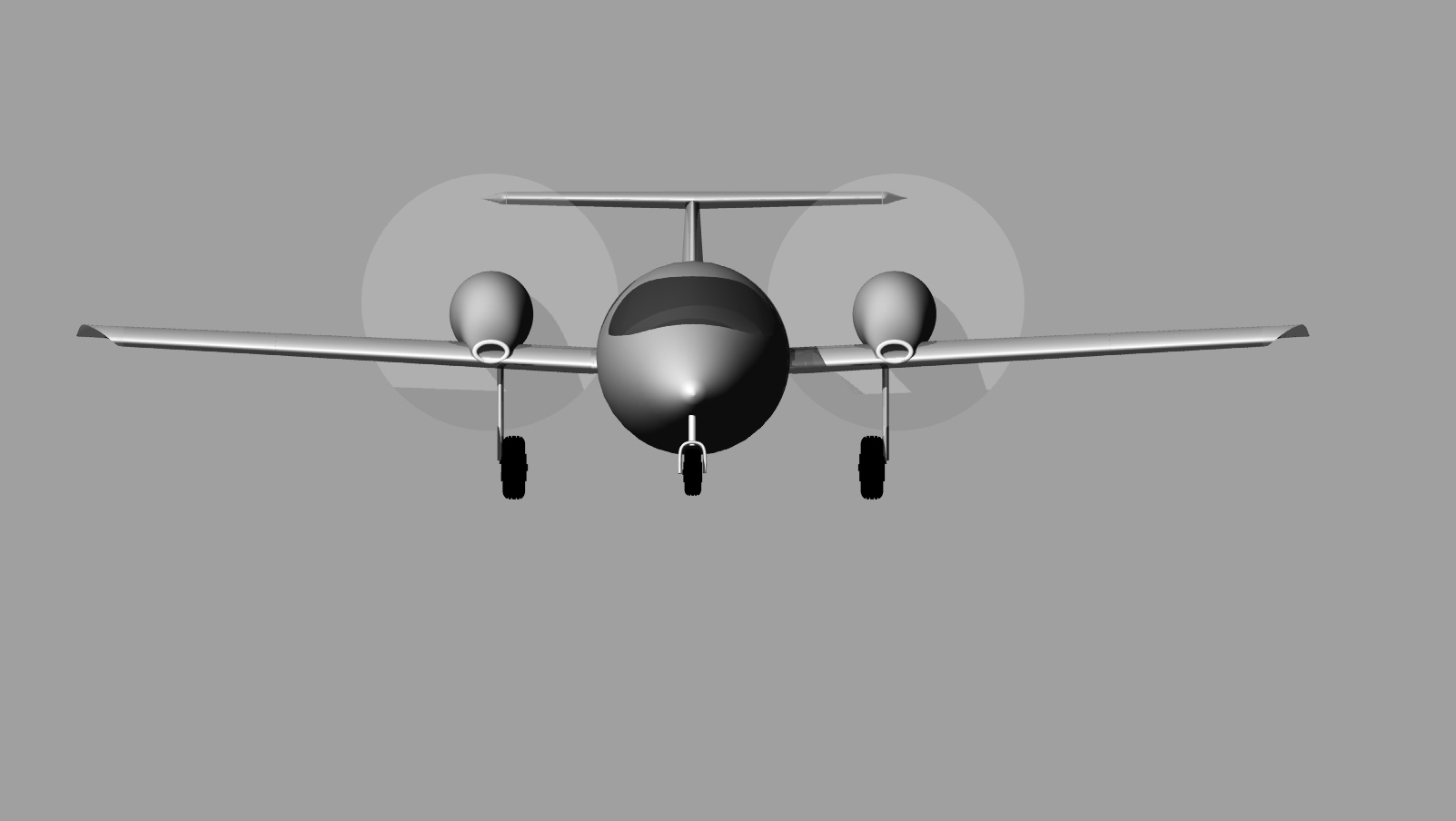 Pressurized twin pusher with Gas engines Custom Plane