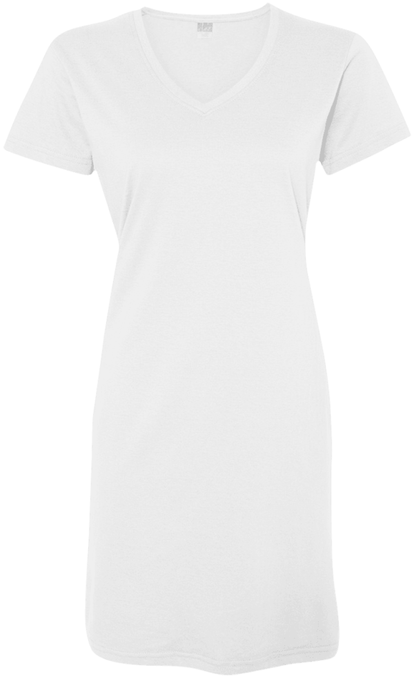 3522 Ladies' VNeck Fine Jersey CoverUp LAT CustomCat