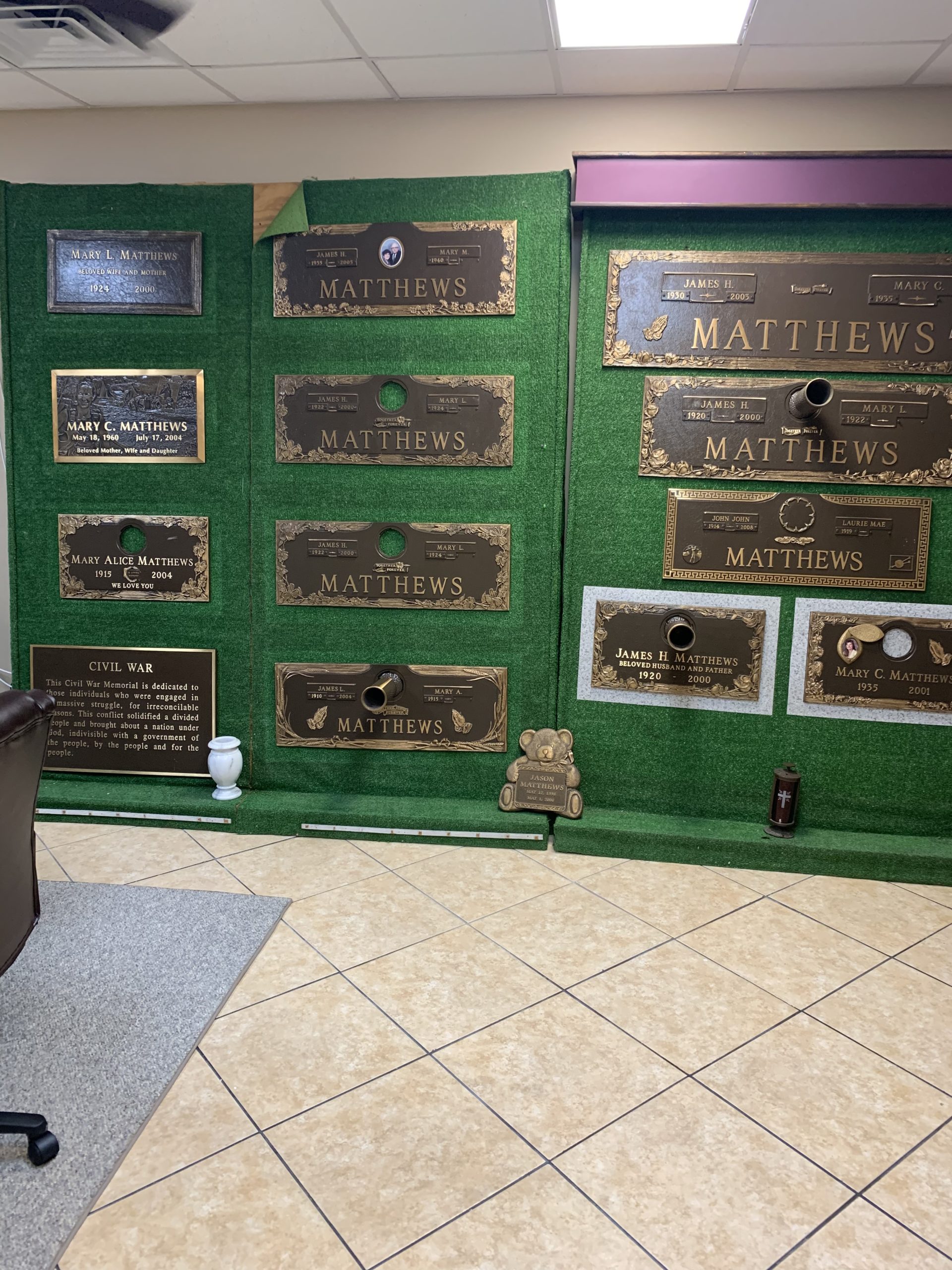 Affordable Cemetery Monuments & Properties, Plaques