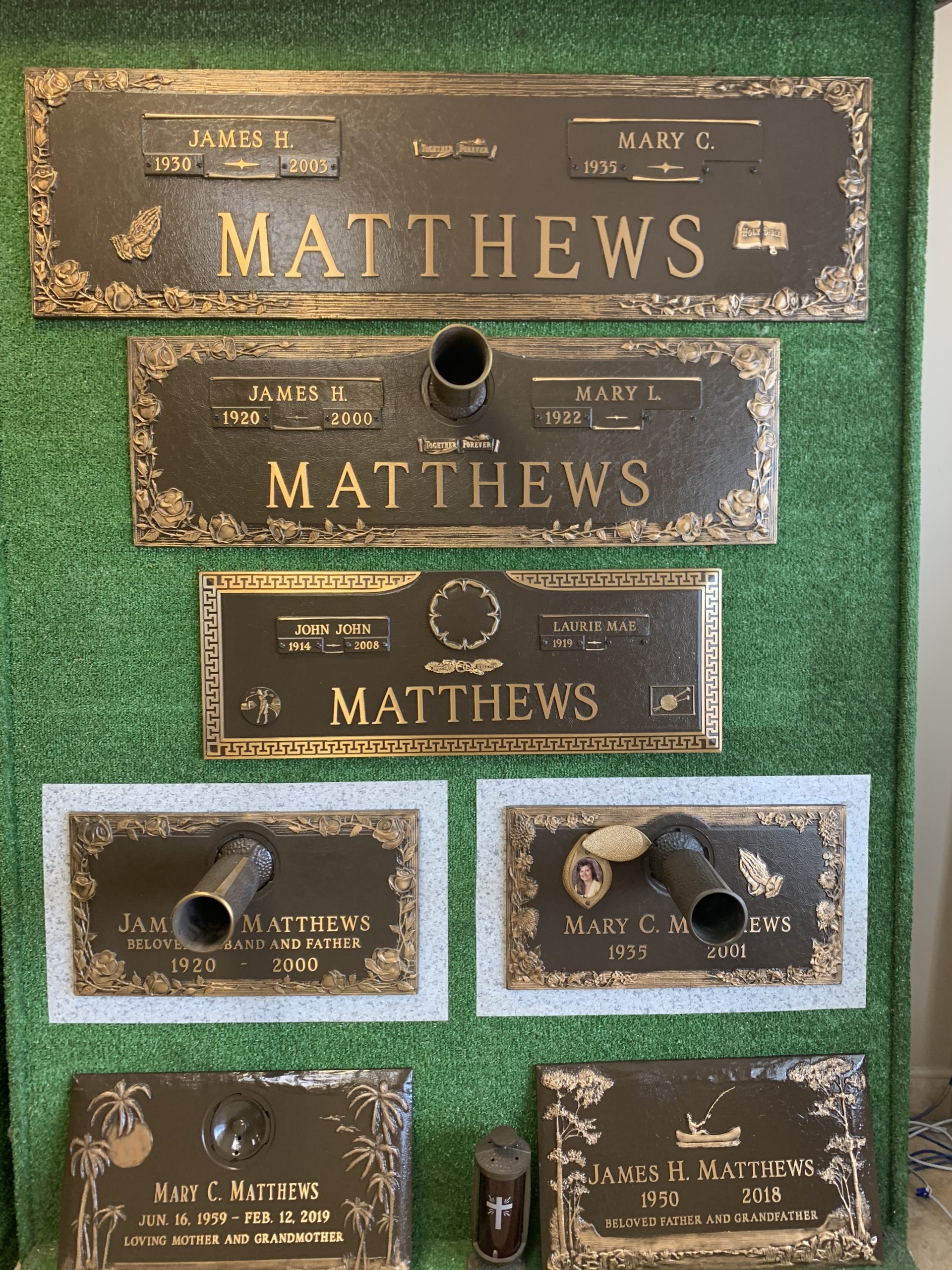 Affordable Cemetery Monuments & Properties, Plaques