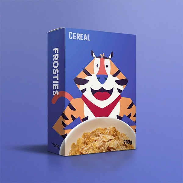 Colorful Cereal Boxes & Packaging
