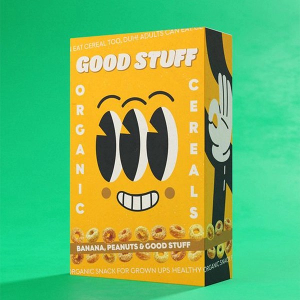 Colorful Cereal Boxes & Packaging