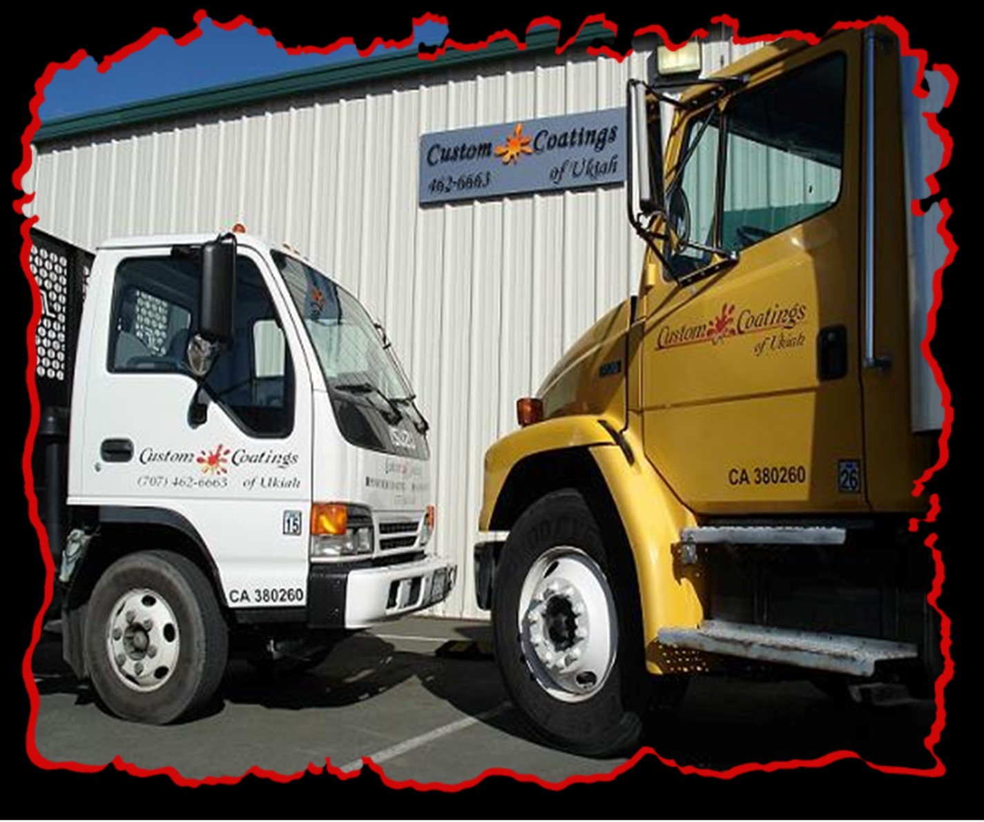 Custom Coatings of Ukiah, The powder coating and sandblasting