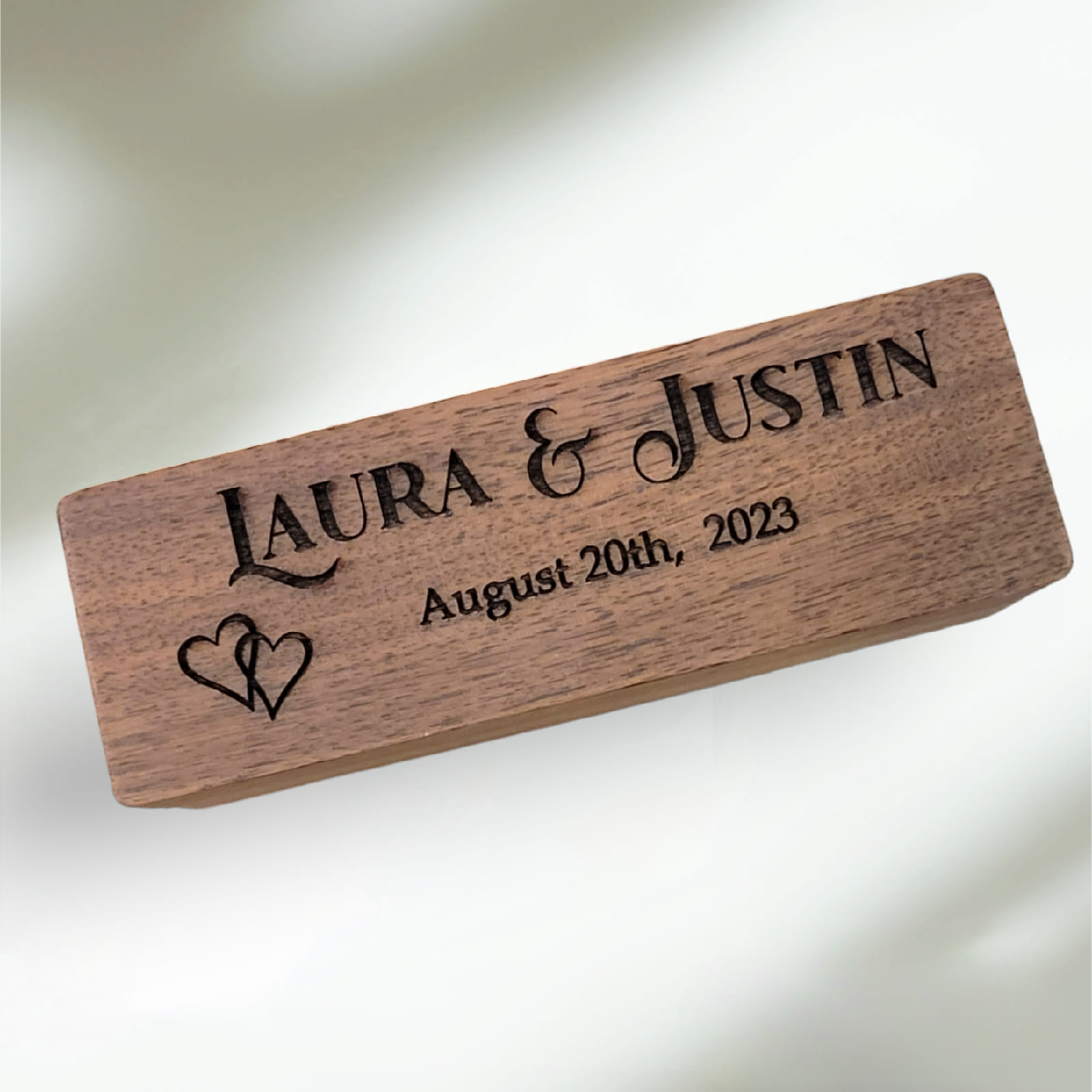 Wedding Ring Presentation Box Custom Crafted Engraving