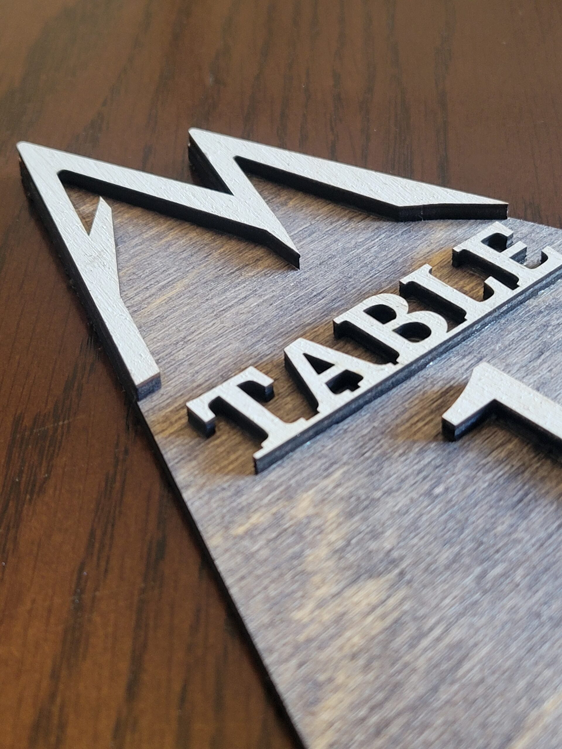 Wedding Table Numbers Mountain Custom Crafted Engraving