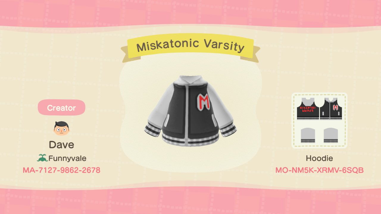 Miskatonic Varsity Jacket Custom Crossing
