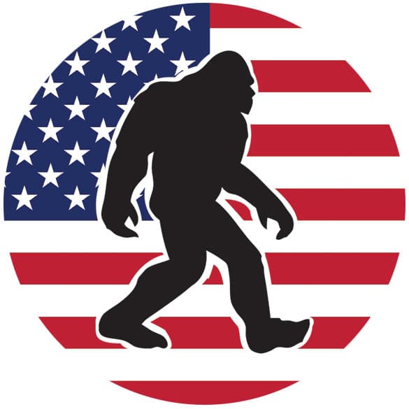 StickersSasquatch Flag Custom Decor