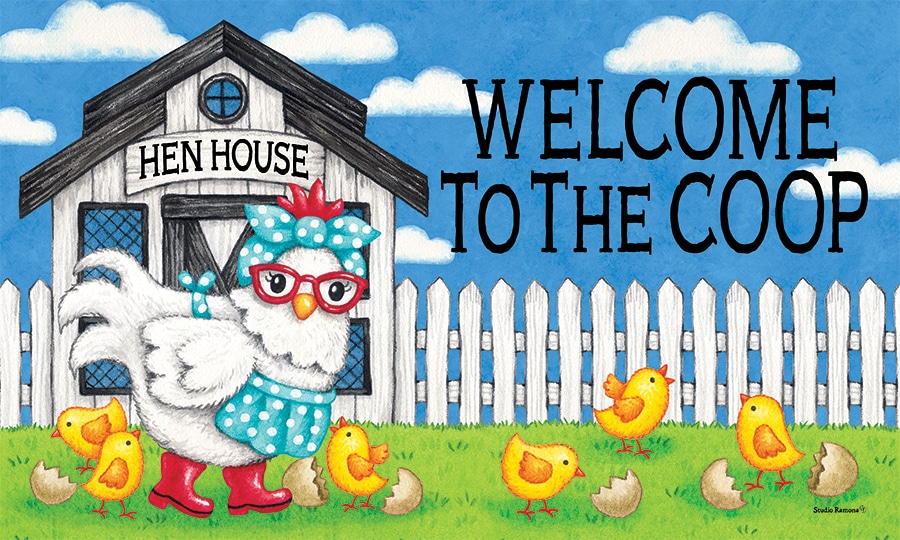 Chicken CoopFloor Mat Custom Decor