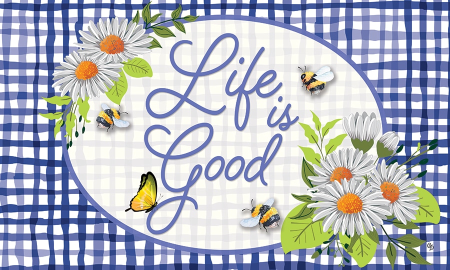 Life is GoodFloor Mat Custom Decor