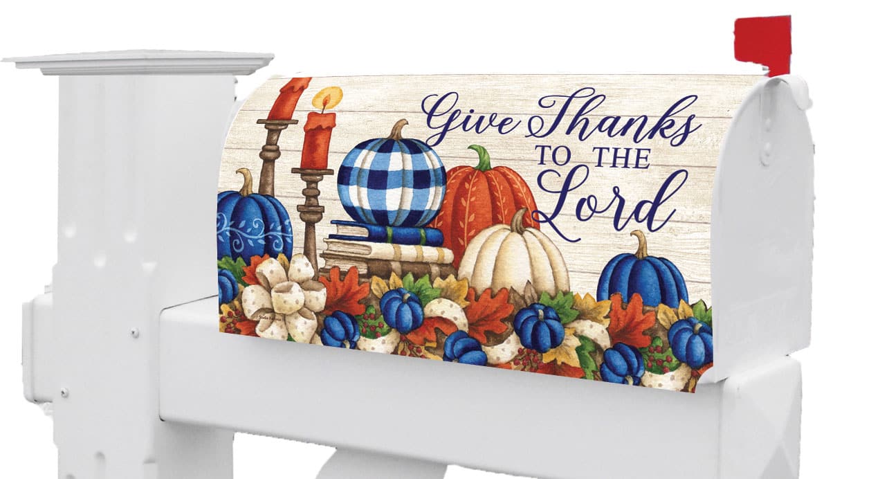 Give Thanks CandlesMailbox Makeover Custom Decor