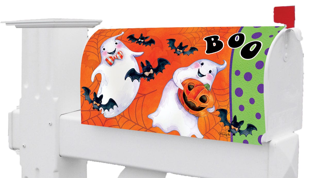 Halloween GhostsMailbox Makeover Custom Decor