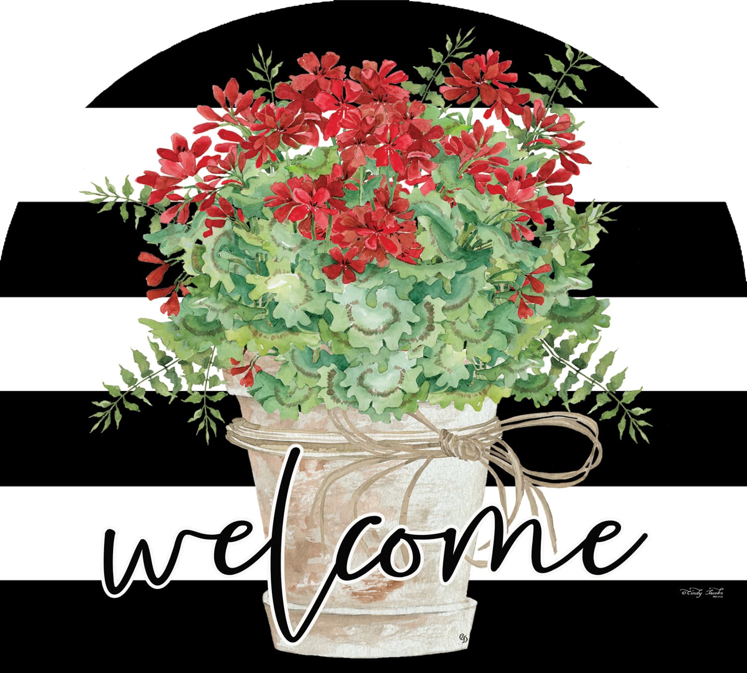 Geranium BucketArbor Mate Custom Decor