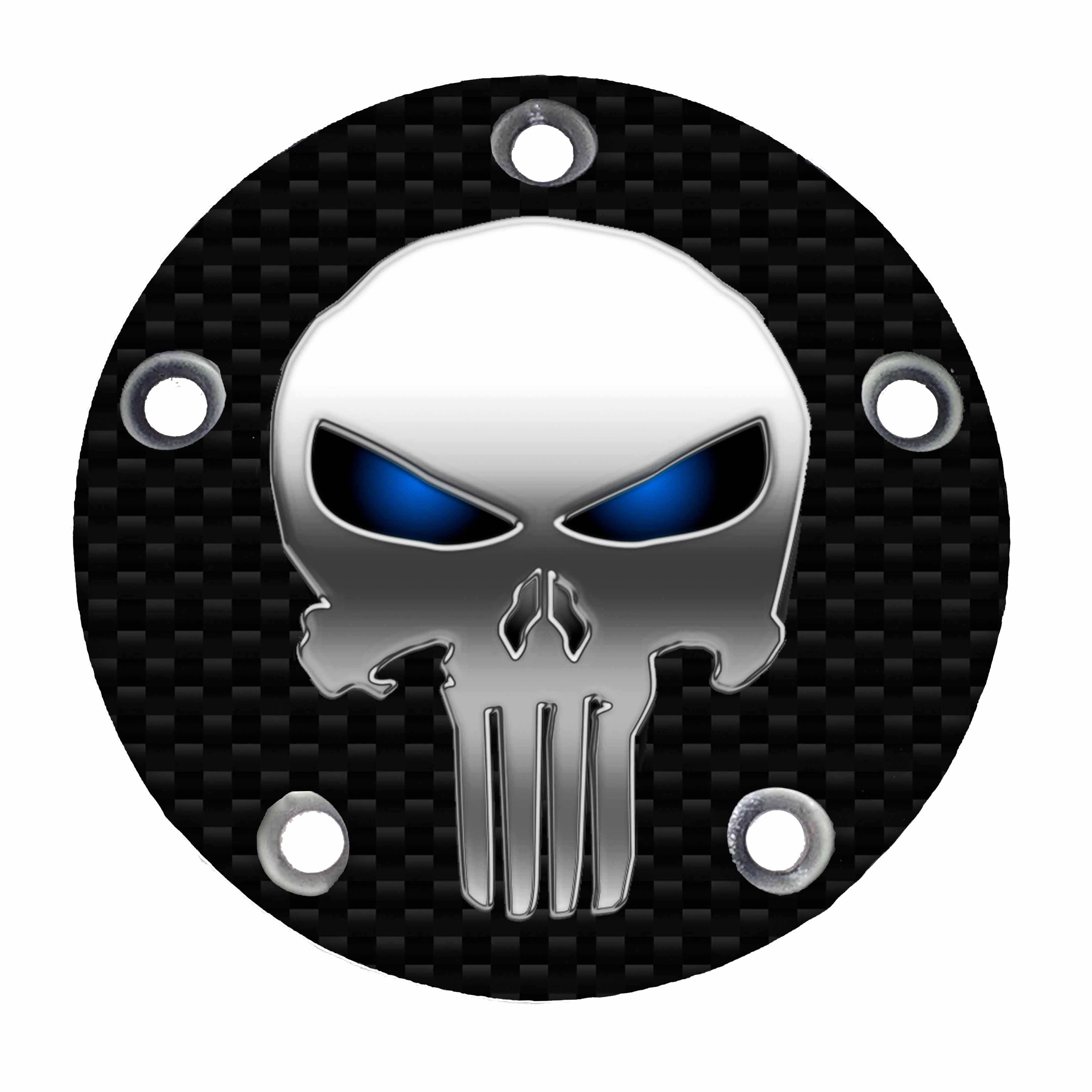Harley Davidson Timing Cover Punisher CF Blue Eyes [Harley Davidson Timing Cover] 59.99