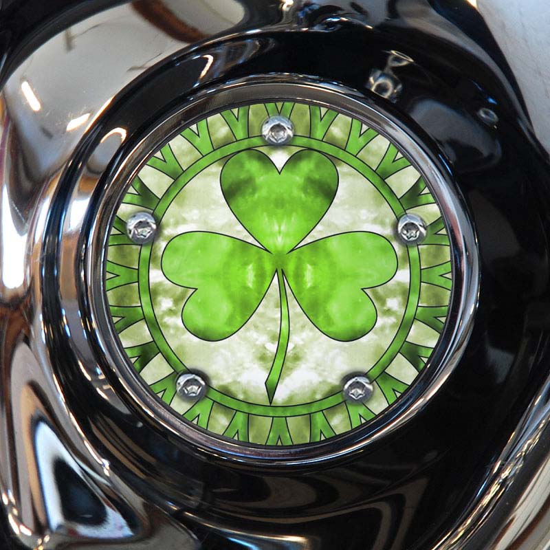 Custom Timing Cover Shamrock Scroll [Harley Davidson Timing Cover