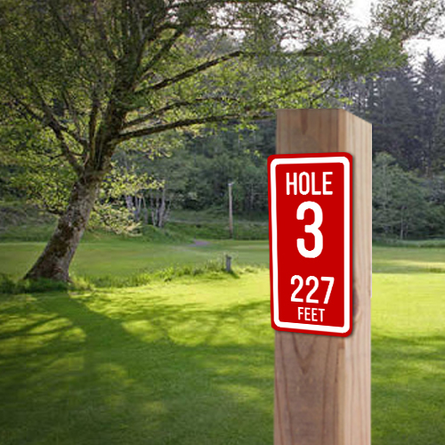 Custom Disc Golf Tee Signs Course Maps